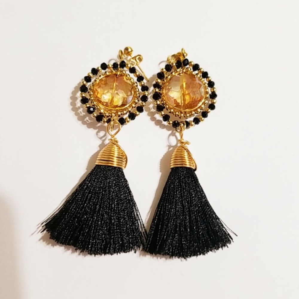 Tassel earrings. 100% handmade